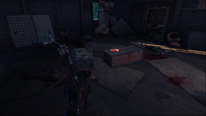 The artifact is located on a chest in the middle of the room - Ghost of Tsushima: Mongol artifacts - secrets, missables, video guide - Secrets and collectibles - Ghost of Tsushima Guide, Walkthrough