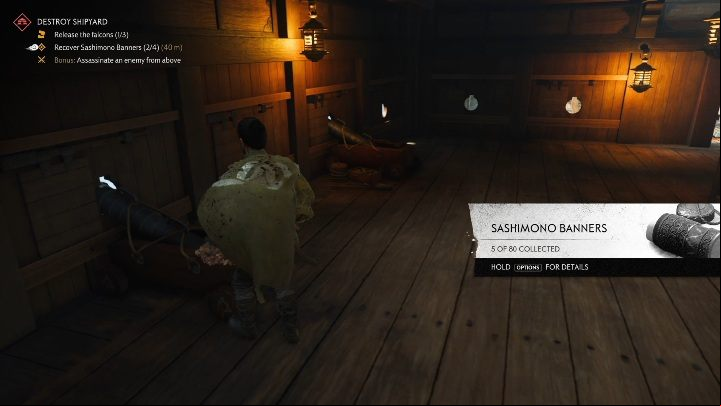 This item can be found on the lower deck of the ship - Ghost of Tsushima: Mongol artifacts - secrets, missables, video guide - Secrets and collectibles - Ghost of Tsushima Guide, Walkthrough