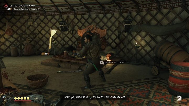 This item can be found on the altar located in the leaders tent - Ghost of Tsushima: Mongol artifacts - secrets, missables, video guide - Secrets and collectibles - Ghost of Tsushima Guide, Walkthrough