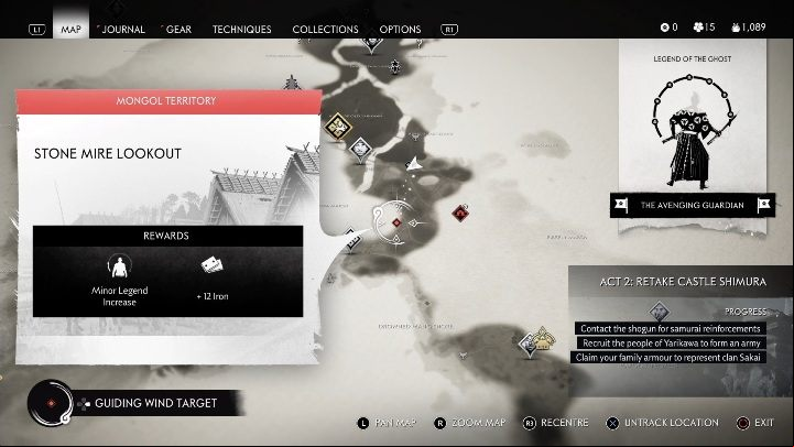 Location: Stone Mire Lookout - Ghost of Tsushima: Mongol artifacts - secrets, missables, video guide - Secrets and collectibles - Ghost of Tsushima Guide, Walkthrough