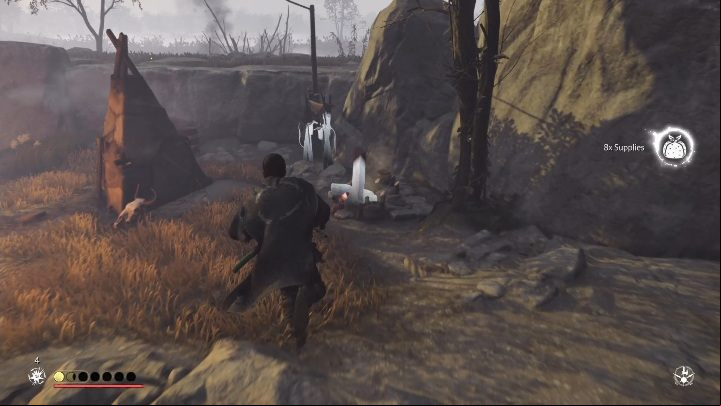 You will find this item on the left side of the camp, close to the fence - Ghost of Tsushima: Mongol artifacts - secrets, missables, video guide - Secrets and collectibles - Ghost of Tsushima Guide, Walkthrough