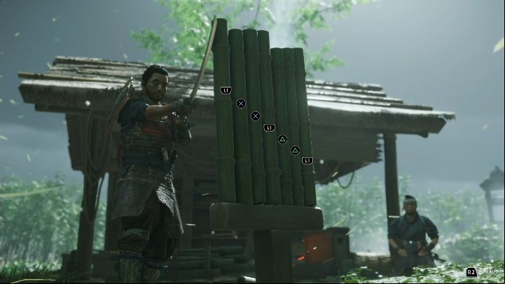 This location (with a bamboo strike) can be found in the northeast part of the map - Ghost of Tsushima: Bamboo Strikes, Izuhara Region secrets map, video guide - Izuhara Region - Ghost of Tsushima Guide, Walkthrough
