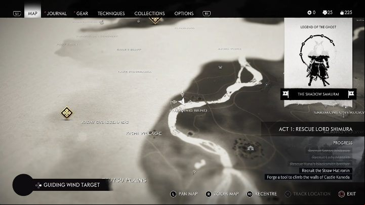 Location: Rustling Bend - Ghost of Tsushima: Bamboo Strikes, Izuhara Region secrets map, video guide - Izuhara Region - Ghost of Tsushima Guide, Walkthrough