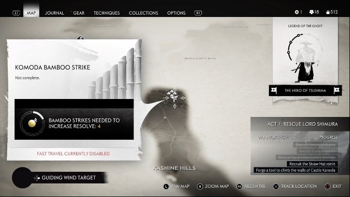 Location: Kashine Hills - Ghost of Tsushima: Bamboo Strikes, Izuhara Region secrets map, video guide - Izuhara Region - Ghost of Tsushima Guide, Walkthrough