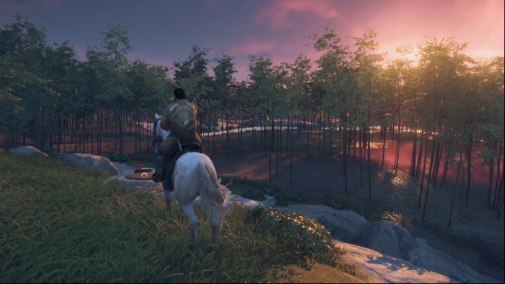 Haiku can be performed at the top of the mountain, right at the edge - Ghost of Tsushima: Haiku, Izuhara Region secrets map, video guide - Izuhara Region - Ghost of Tsushima Guide, Walkthrough