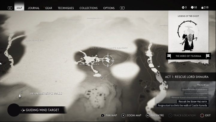Location: Kukais Falls - Ghost of Tsushima: Haiku, Izuhara Region secrets map, video guide - Izuhara Region - Ghost of Tsushima Guide, Walkthrough
