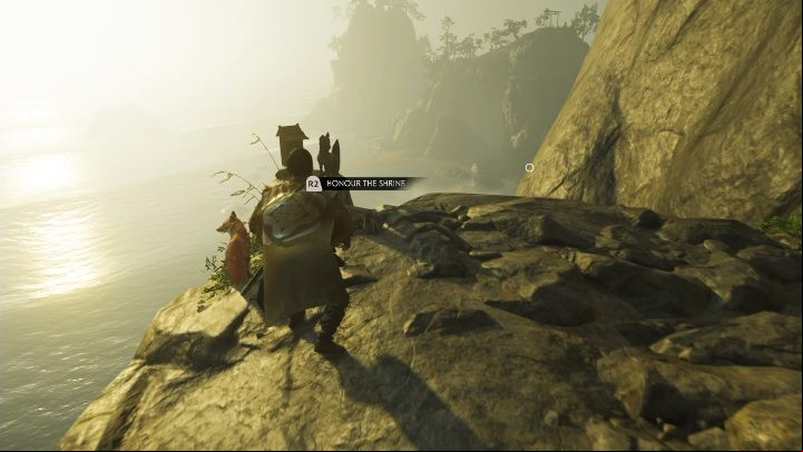 Youll encounter a fox on the shore - Ghost of Tsushima: Inari Shrines, Izuhara Region secrets map, video guide - Izuhara Region - Ghost of Tsushima Guide, Walkthrough
