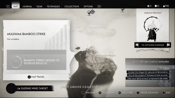 Location: Old Togo Rice Fields - Ghost of Tsushima: Bamboo Strikes, Toyotama Region secrets map, video guide - Toyotama Region - Ghost of Tsushima Guide, Walkthrough