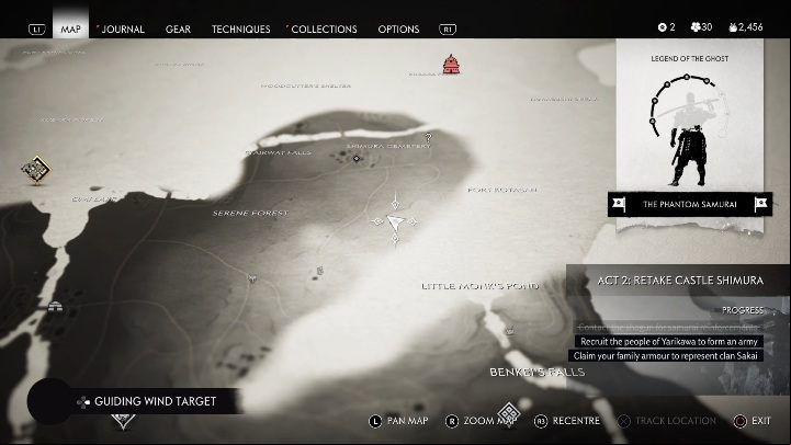 Location: Serene Forest - Ghost of Tsushima: Hot Springs, Toyotama Region secrets map, video guide - Toyotama Region - Ghost of Tsushima Guide, Walkthrough