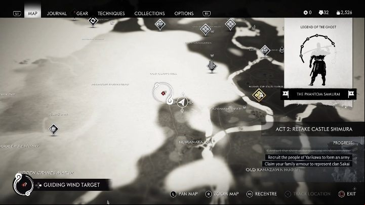 Location: Kazumasa Island - Ghost of Tsushima: Pillars of Honor, Toyotama Region secrets map, video guide - Toyotama Region - Ghost of Tsushima Guide, Walkthrough