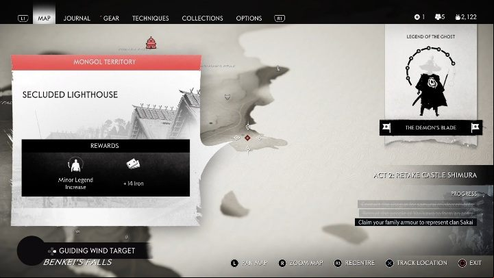 Location: Fort Koysan - Ghost of Tsushima: Lighthouses, Toyotama Region secrets map, video guide - Toyotama Region - Ghost of Tsushima Guide, Walkthrough