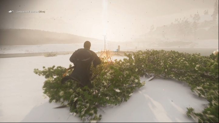 This bamboo strike can be found on a small island in the middle of the lake - Ghost of Tsushima: Bamboo Strikes, Kamiagata Region secrets map, video guide - Kamiagata Region - Ghost of Tsushima Guide, Walkthrough