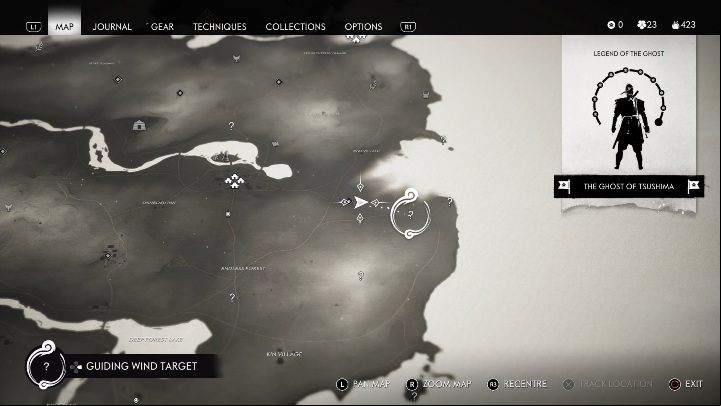 Location: Endless Forest - Ghost of Tsushima: Inari Shrines, Kamiagata Region secrets map, video guide - Kamiagata Region - Ghost of Tsushima Guide, Walkthrough