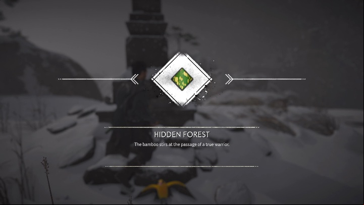 The Pillar of Honor stands on the slope of a snow-capped mountain - Ghost of Tsushima: Pillars of Honor, Kamiagata Region secrets map, video guide - Kamiagata Region - Ghost of Tsushima Guide, Walkthrough
