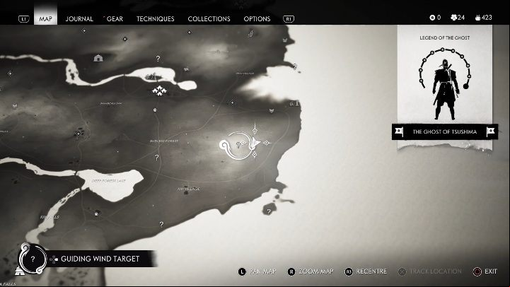 Location: Endless Forest - Ghost of Tsushima: Pillars of Honor, Kamiagata Region secrets map, video guide - Kamiagata Region - Ghost of Tsushima Guide, Walkthrough