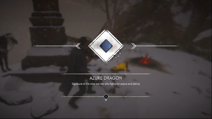 The Pillar of Honor stands on the slope of a snow-capped mountain - Ghost of Tsushima: Pillars of Honor, Kamiagata Region secrets map, video guide - Kamiagata Region - Ghost of Tsushima Guide, Walkthrough
