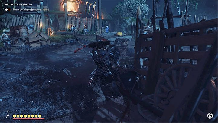 You must return to Yarikawa Stronghold to help eliminate the Mongols - Ghost of Tsushima: The Ghost of Yarikawa walkthrough, video guide - Act 2 - Ghost of Tsushima Guide, Walkthrough