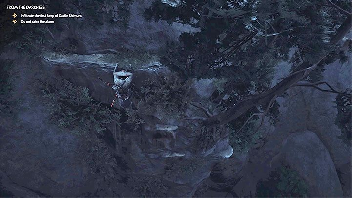 Next, you have to make a jump in order to reach the interactive edges visible in the distance - Ghost of Tsushima: From the Darkness walkthrough, video guide - Act 2 - Ghost of Tsushima Guide, Walkthrough