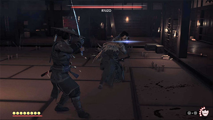Ryuzo may use the following strikes and attacks - Ghost of Tsushima: How to beat Ryuzo second fight? Video guide - Main quests - Ghost of Tsushima Guide, Walkthrough