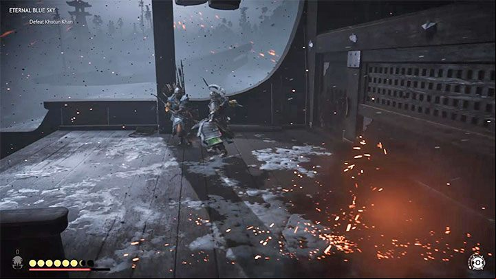 As in the previous two phases of the battle, new enemies will appear on the main deck of the ship - Ghost of Tsushima: How to beat Khan? Video guide - Main quests - Ghost of Tsushima Guide, Walkthrough