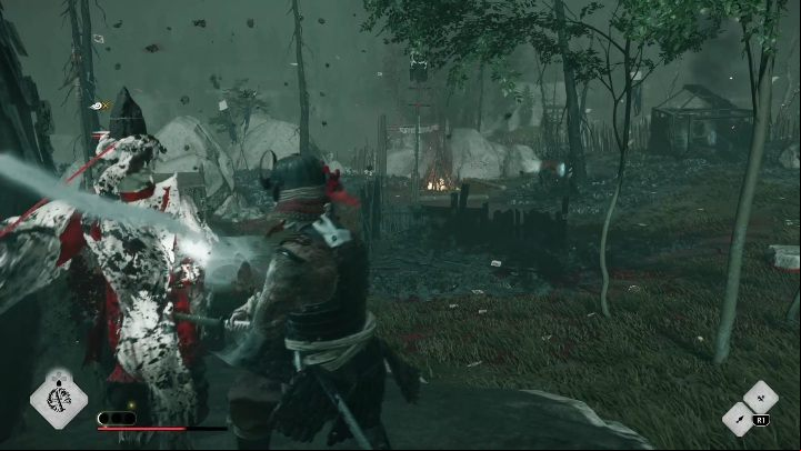 The worst opponent is the Disciple of Iyo, who creates special shields and strengthens opponents - GoT Legends: The Curse of The Onibaba - Walkthrough - Ghost of Tsushima Guide, Walkthrough
