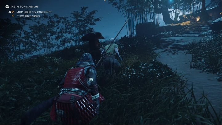 Your objective is to eliminate all opponents in the camp - GoT Legends: The Tale of Uchitsune - Walkthrough - Ghost of Tsushima Guide, Walkthrough