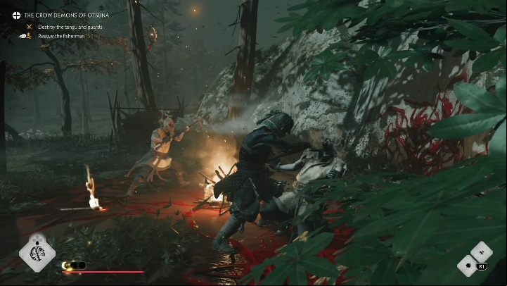 Your objective is to eliminate all opponents in the camp - GoT Legends: The Crow Demons of Otsuna - Walkthrough - Ghost of Tsushima Guide, Walkthrough