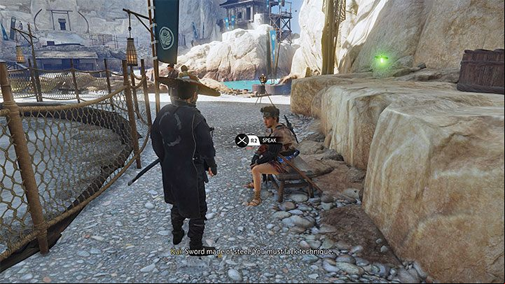 Kai is one of the four participants in The Hidden Bay Tournament - Ghost of Tsushima Iki Island: How to beat Kai? - The Hidden Cove Tournament - arena battles - Ghost of Tsushima Guide, Walkthrough
