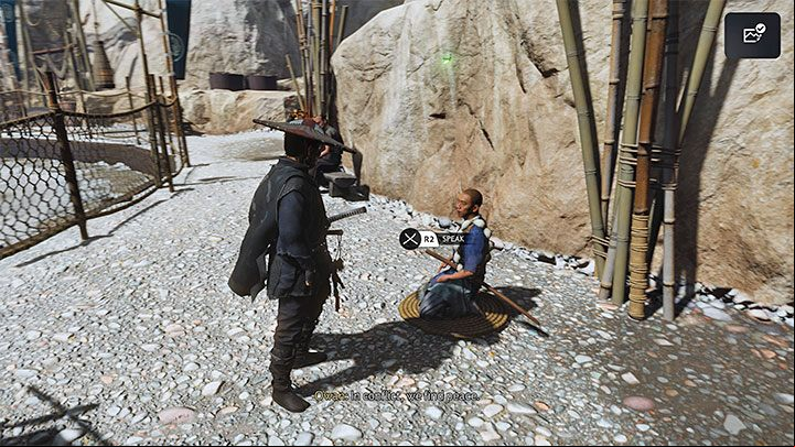 Owan is one of the four participants in The Hidden Bay Tournament - Ghost of Tsushima Iki Island: How to beat Owan? - The Hidden Cove Tournament - arena battles - Ghost of Tsushima Guide, Walkthrough