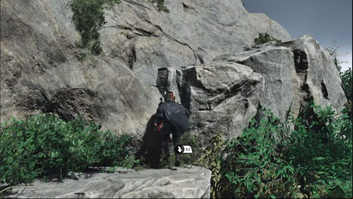 In the place where you landed, you will find more interactive cliff edges that you can climb - Ghost of Tsushima Iki Island: How to reach Saruiwa peak? - Secrets and Collectibles - Ghost of Tsushima Guide, Walkthrough