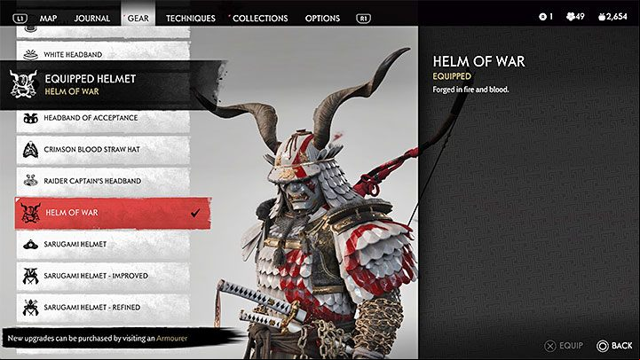 The rewards from the Shrine of Ash are related to God of War - Ghost of Tsushima Iki Island: Shrine of Ash - Secrets and Collectibles - Ghost of Tsushima Guide, Walkthrough