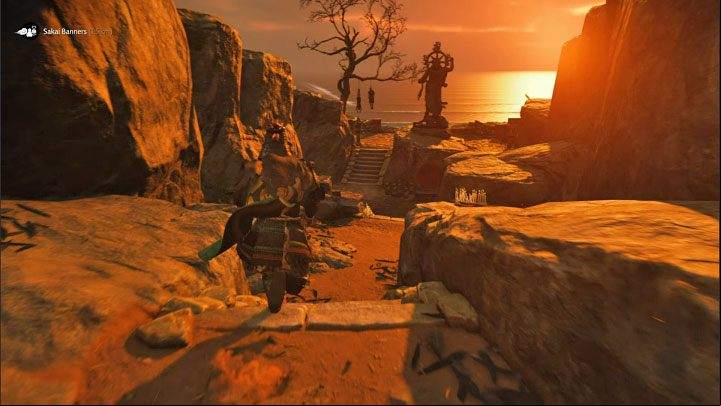 The Blood-Stained Shrine is located in the western part of Iki Island - Ghost of Tsushima Iki Island: Blood-Stained Shrine - Secrets and Collectibles - Ghost of Tsushima Guide, Walkthrough