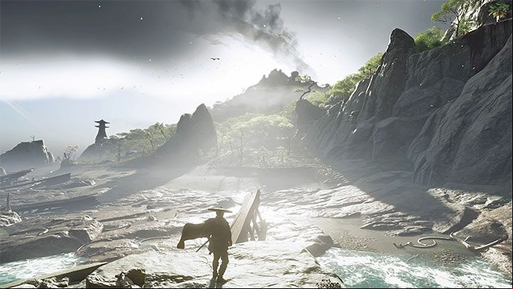 When you arrive at the vantage point on the beach, the quest will end - Ghost of Tsushima Iki Island: Journey Into the Past - walkthrough - Main Missions - Ghost of Tsushima Guide, Walkthrough