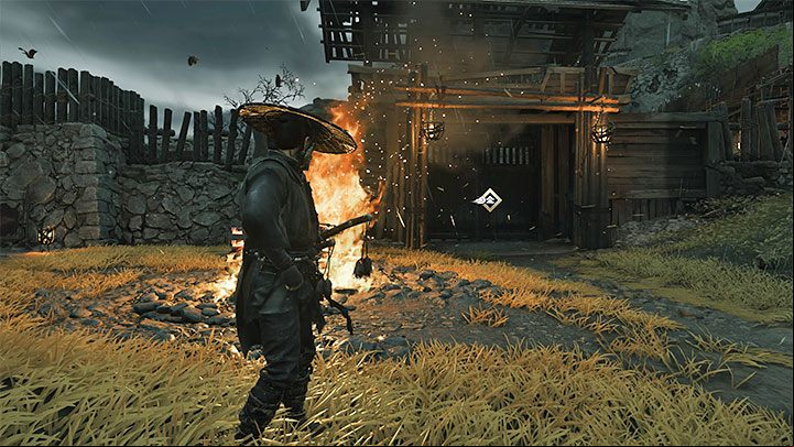 Jin must reach the gate from the screenshot - Ghost of Tsushima Iki Island: The Eagles Cry - walkthrough - Main Missions - Ghost of Tsushima Guide, Walkthrough
