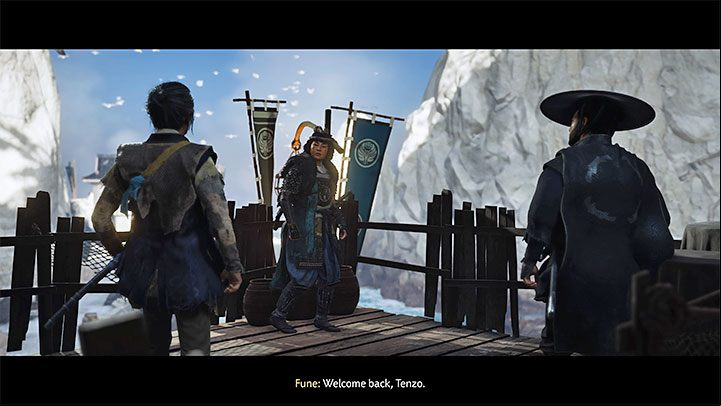 Soon you will reach the raider camp - Funes Refuge - Ghost of Tsushima Iki Island: A Raiders Return - walkthrough - Main Missions - Ghost of Tsushima Guide, Walkthrough