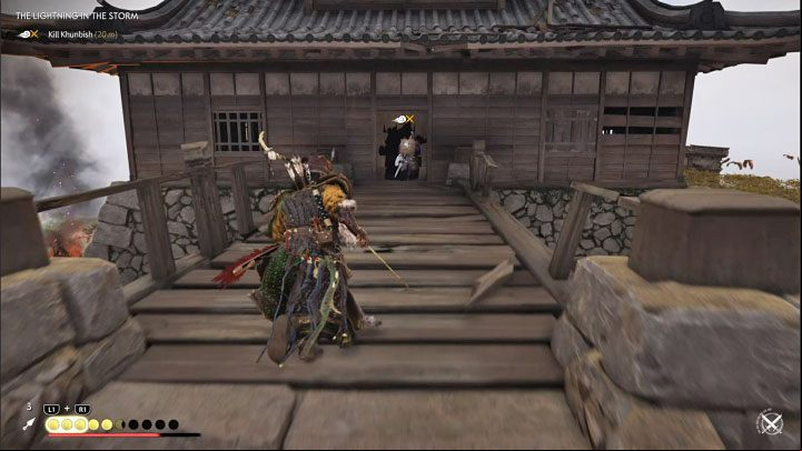The battle against Khunbish wont end in the arena - Ghost of Tsushima Iki Island: The Lightning in the Storm - walkthrough - Main Missions - Ghost of Tsushima Guide, Walkthrough