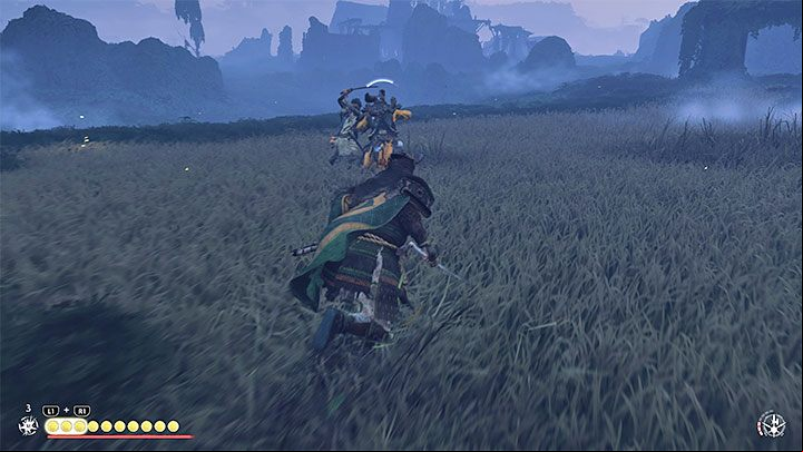 When the hallucinations stop, you can deal with the Mongols - Ghost of Tsushima Iki Island: The Blessing of Death - walkthrough - Main Missions - Ghost of Tsushima Guide, Walkthrough