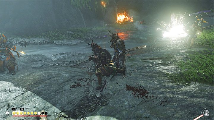 When facing normal enemies, focus on locating shamans who can stand, for example, a little farther - Ghost of Tsushima Iki Island: The Blessing of Death - walkthrough - Main Missions - Ghost of Tsushima Guide, Walkthrough