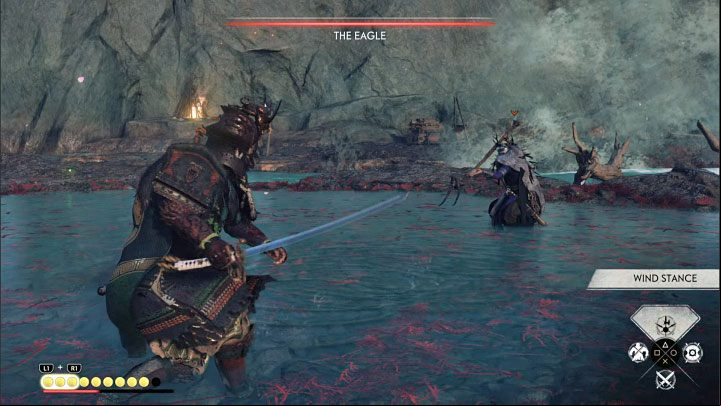 The duel with the Eagle consists of two parts - Ghost of Tsushima Iki Island: The Blessing of Death - walkthrough - Main Missions - Ghost of Tsushima Guide, Walkthrough