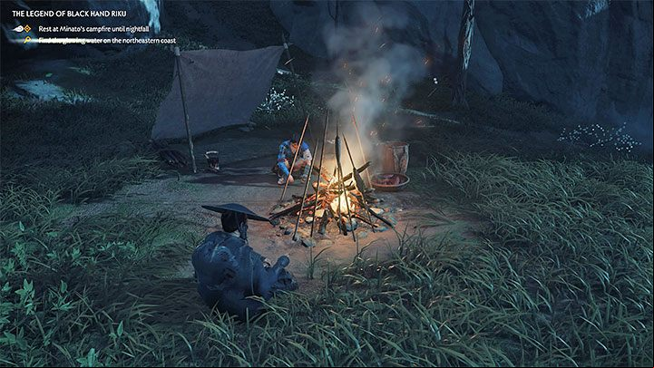 Once the direct confrontation begins, dont forget about killing the shaman first so that he can no longer the other enemies during the fight - Ghost of Tsushima Iki Island: The Legend of Black Hand Riku - walkthrough - Mythic Tales - Ghost of Tsushima Guide, Walkthrough