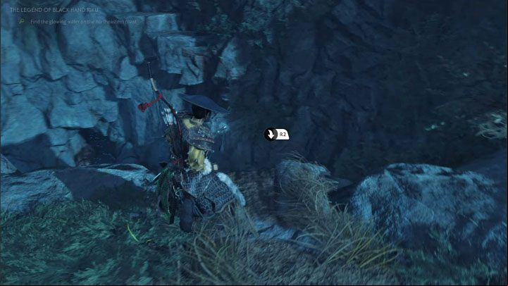 You need to go to the northeast part of Iki Island, where you will have to explore a large area - Ghost of Tsushima Iki Island: The Legend of Black Hand Riku - walkthrough - Mythic Tales - Ghost of Tsushima Guide, Walkthrough