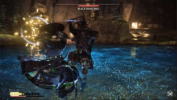 There are two main strategies during this battle - Ghost of Tsushima Iki Island: The Legend of Black Hand Riku - walkthrough - Mythic Tales - Ghost of Tsushima Guide, Walkthrough