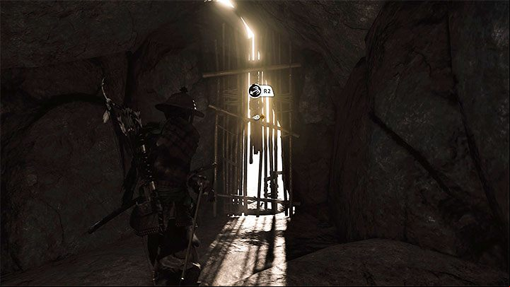 Fortunately, you dont have to go through the whole cave again - Ghost of Tsushima Iki Island: The Legend of Black Hand Riku - walkthrough - Mythic Tales - Ghost of Tsushima Guide, Walkthrough