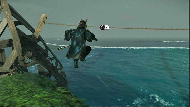 Jump on the rope - Ghost of Tsushima Iki Island: The Legacy of Kazumasa Sakai - walkthrough - Mythic Tales - Ghost of Tsushima Guide, Walkthrough