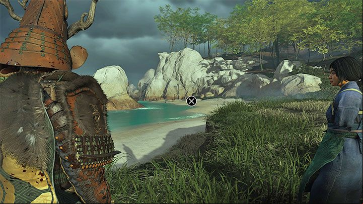 You will need to survey the area Press the R2 trigger and start looking around - Ghost of Tsushima Iki Island: The Impact of Loss - walkthrough - Side Quests - Ghost of Tsushima Guide, Walkthrough
