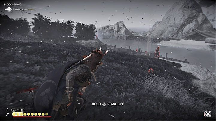 You can deal with this situation in any way - Ghost of Tsushima Iki Island: Bloodletting - walkthrough - Side Quests - Ghost of Tsushima Guide, Walkthrough
