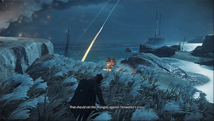 Each time this happens, the nearby area will be bombarded and it will lead to a fight between the Mongols and the Yamaneko - Ghost of Tsushima Iki Island: Bloodletting - walkthrough - Side Quests - Ghost of Tsushima Guide, Walkthrough