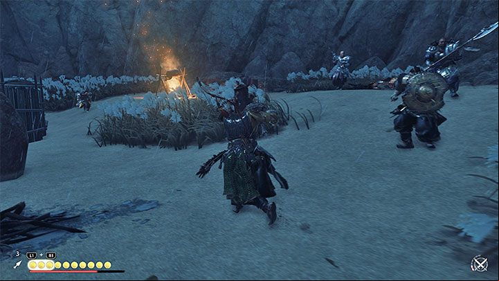Your last objective during this quest is to get rid of those opponents who didnt die due to the bombardments or the resulting fights - Ghost of Tsushima Iki Island: Bloodletting - walkthrough - Side Quests - Ghost of Tsushima Guide, Walkthrough