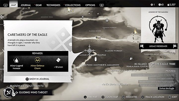 1 - Ghost of Tsushima Iki Island: Caretakers of the Eagle - walkthrough - Side Quests - Ghost of Tsushima Guide, Walkthrough