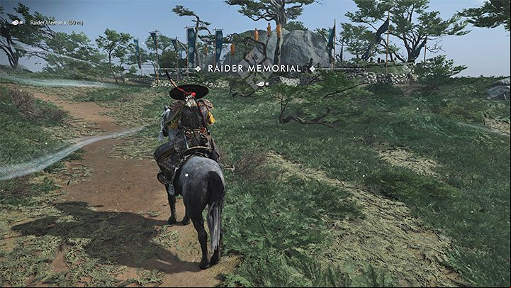 In the eighth location weve marked on the map you can find the Raider Memorial - at first, you wont see a shooting stand and wont be able to start the challenge - Ghost of Tsushima Iki Island: Archery challenges - Secrets and Collectibles - Ghost of Tsushima Guide, Walkthrough